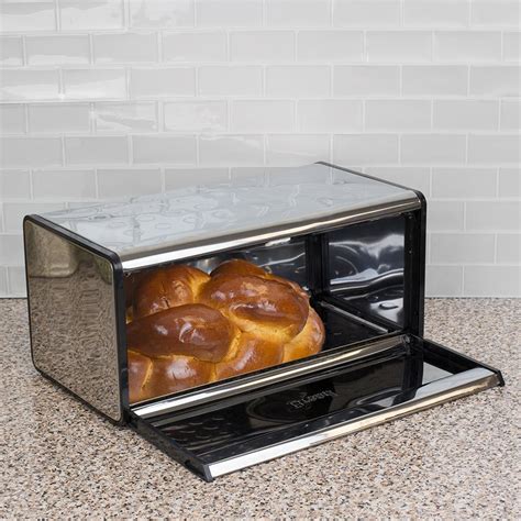 Stainless Steel Bread Box Kitchen Countertop 